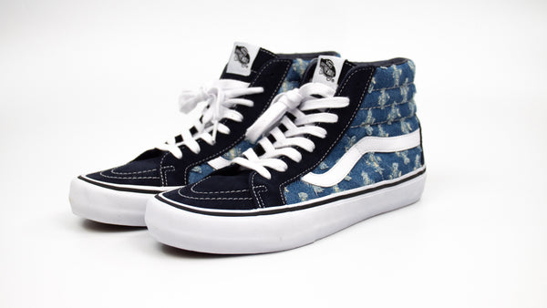 Vans Sk8-Hi Supreme Hole Punch Denim Shoes