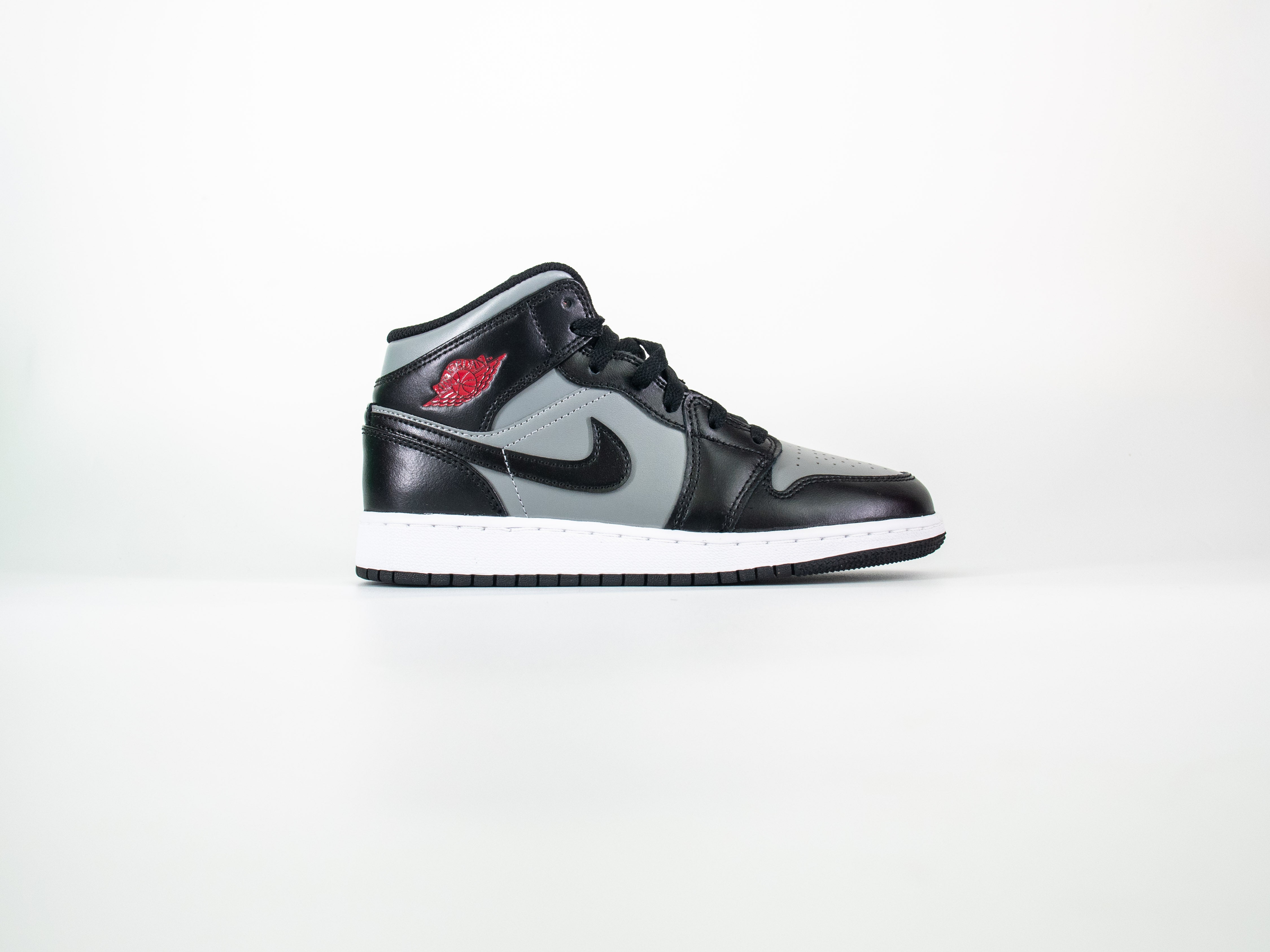 Air Jordan 1 Mid 'Black Grey Red'