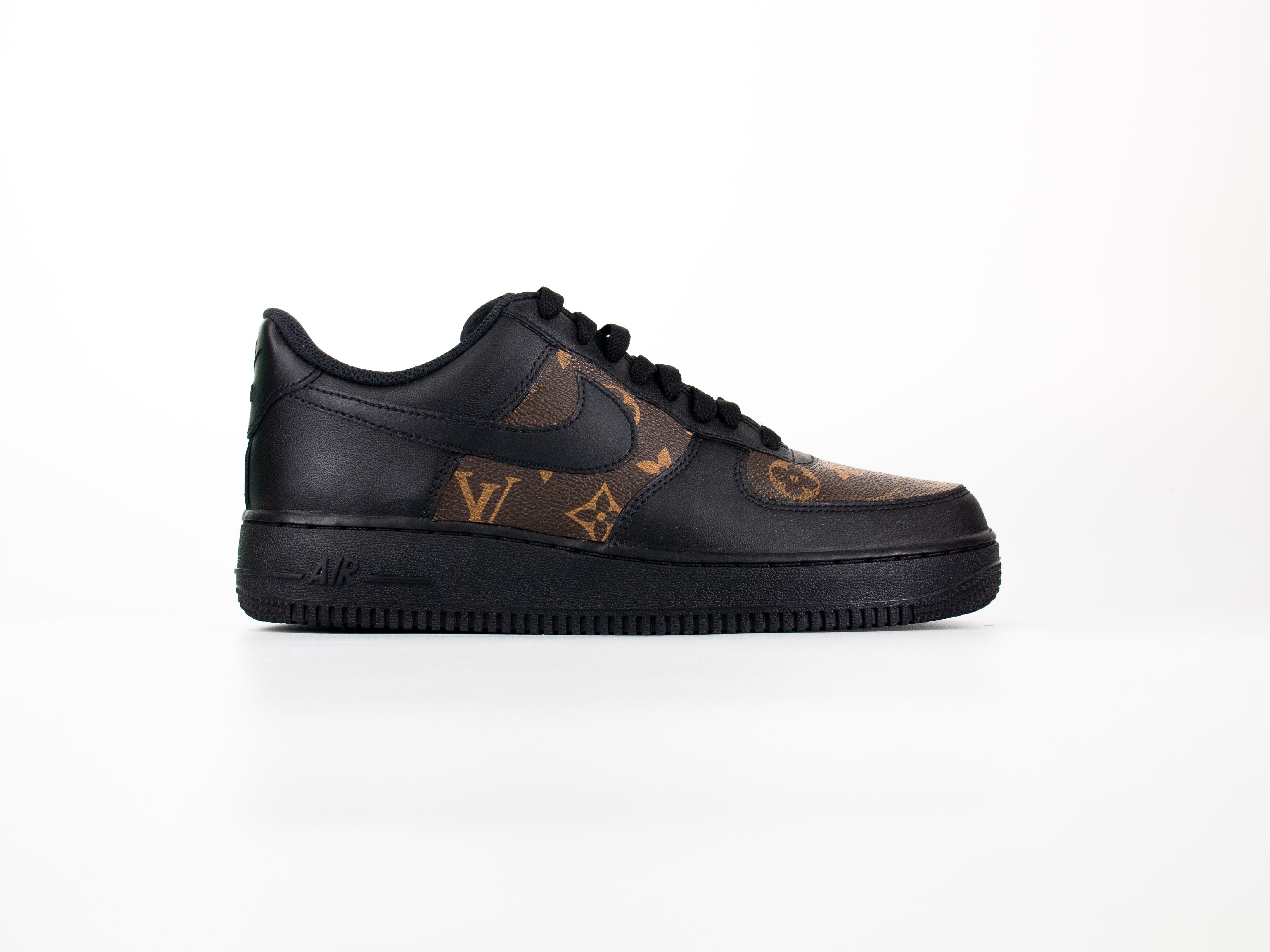 Nike AF1 Black 'Custom LV'