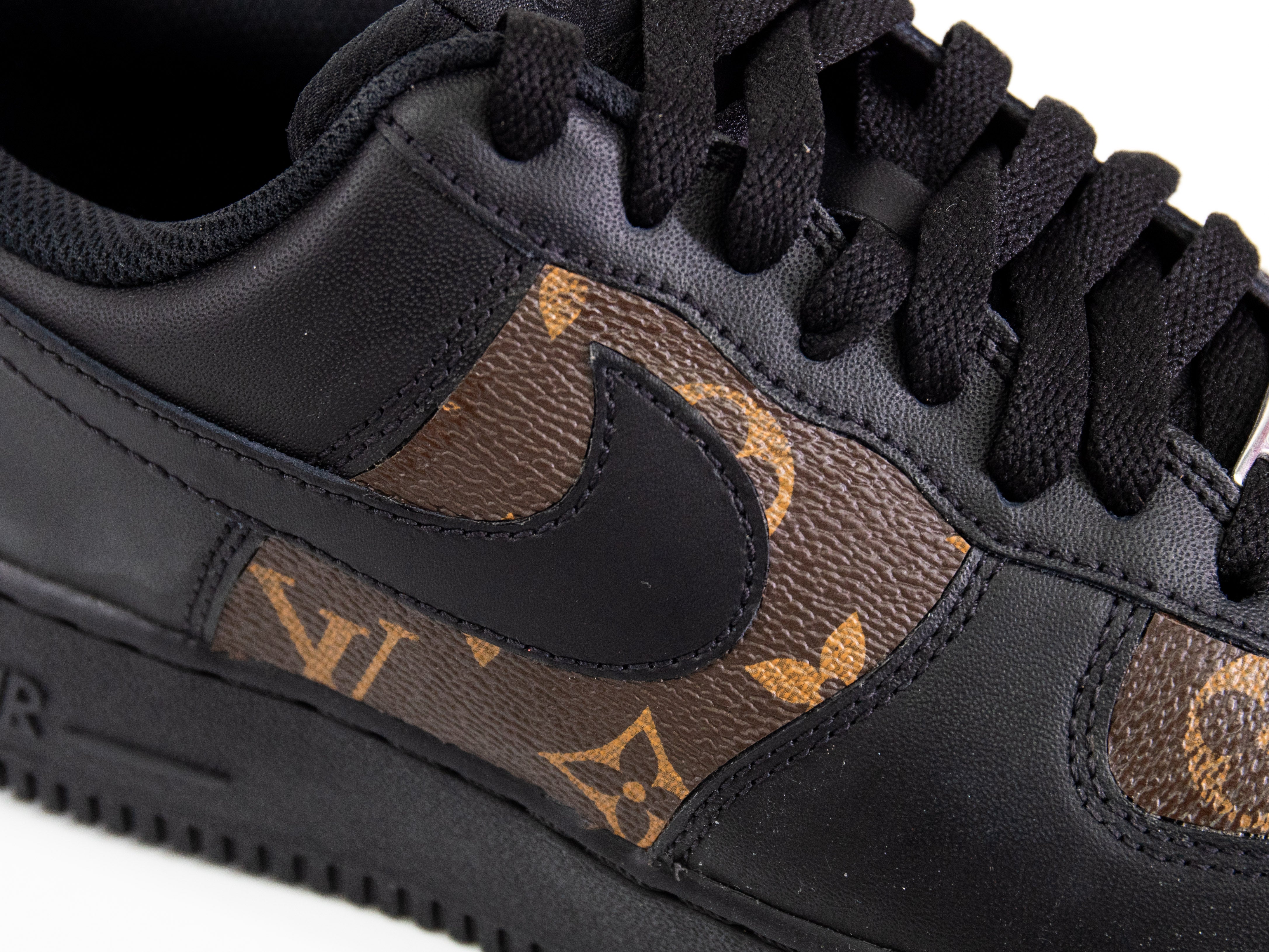 Nike AF1 Black 'Custom LV'