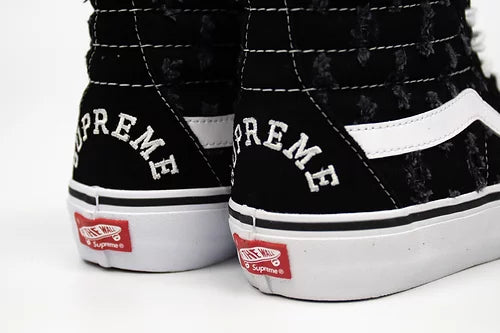 Vans x Supreme Sk8-Hi Pro “Hole Punch Denim - Black